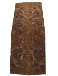Nussbaum Wurzelholz Furnier Maser B 36x14-16cm 24 Blätter 