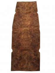 Nussbaum Wurzelholz Furnier Maser A 50x16-19cm 4 Blätter 