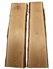 2x Robinienholz Akazienholz DIY Holz Akazie 80x19-22cm x 29mm 