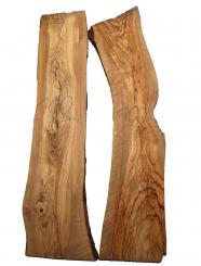 Olivenholz Brett Olivenbaum Baumscheibe 100x16-26cm x 26mm 