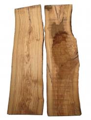 2x Olivenholz Brett Olivenbaum Epoxid Holz 79x21-23cm x 24-27mm 