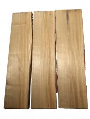 3x Sassafras Holz Brett Edelholz 85x19-25cm x 23mm 