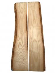 2x Eschenholz Brett Esche Holz 91x17-20cm x 22mm 