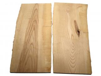 2x Eschenholz Brett Esche Holz 81x36-40cm x 22mm 