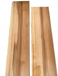 Satin Nussbaum Holz Amberbaum Bohle 122x16-18cm x 48mm 