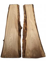 2x Walnussholz Nussbaumholz wormy 100x21-37cm x 28mm 