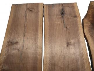 3x Nussbaumholz Walnussholz Bretter 90x24-45cm x 23mm 
