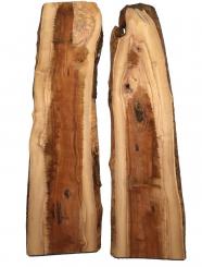 2x Olivenholz Brett Olivenbaum Holz 79x12-23cm x 25-26mm 
