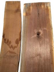 Nussbaumholz Walnussholz Nussholz 97x32-35cm x 60mm 