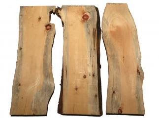 3x Zirben Holz Zirbelkiefer Arve Zirbenholz 86x17-40cm x 30mm 