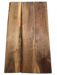 3x Nussbaumholz Walnussholz Bretter 76x14,5cm x 24mm 
