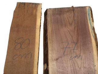 Nussbaumholz Walnussholz Nussholz 77x33-34cm x 60mm 