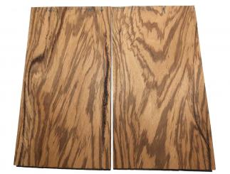 2x Zebrano Holz für Kleinteile Bastler rustikal 51x27,5cm x 22mm 