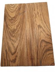 2x Zebrano Holz Brett Zebrawood rustikal 76x27cm x 22mm 
