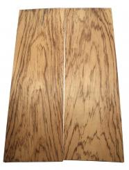 2x Zebrano Holz Brett Zebrawood rustikal 80x26,5cm x 22mm 