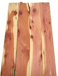 4x Aromatische Florida Zeder Holz 110x10-11cm x 24mm R2 