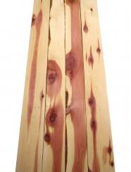 4x Aromatische Florida Zeder Holz 119x10-11,5cm x 24mm R3 
