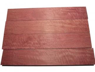 Amarant Riegel Holz Purpleheart Curly 84x14,5cm x 48mm 