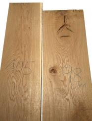 Eichenholz Brett Eiche Holz rustikal 98x28-29cm x 44-45mm 