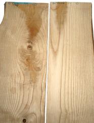 2x Eschenholz Brett Esche Holz Bohle 95x23-27cm x 22mm 