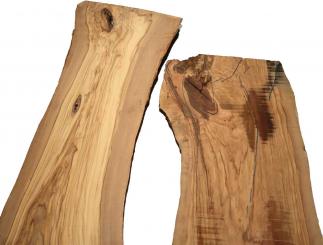 Olivenholz Brett Olivenbaum Baumscheibe 100x30-36cm x 27mm 