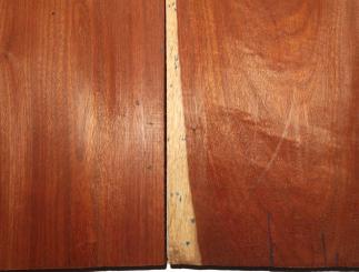 Padouk Holz Brett Paduk Padauk A2 80x36cm x 48mm 