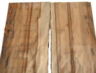 2x Satin Nussbaum Holz Amberbaum 71x23-24cm x 48mm 
