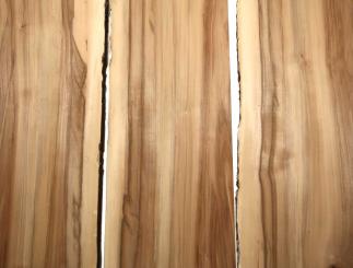 Satin Nussbaum Holz Amberbaum Bohle 84x22-24cm x 48mm 