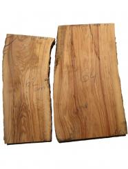 Oliven Holz Olivenholz Baumscheibe 62x25-30cm x 40-41mm 