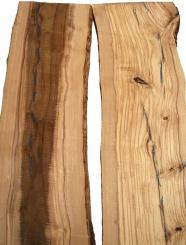2x Olivenholz Brett Olivenbaum Holz 78x16-19cm x 26-27mm 