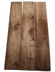 3x Nussbaumholz Walnussholz Brett 92x17cm x 22-24mm A2 