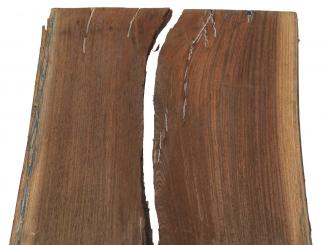 2x Wengeholz Wenge Holz Panga Panga 93x17-24cm x 16-18mm 