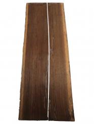 2x Wengeholz Wenge Holz Panga Panga 118x18-24cm x 16-18mm 