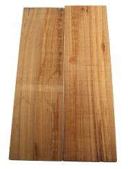 2x Zebrano Holz Zebreli Zebrawood 79x23,5cm x 25mm 