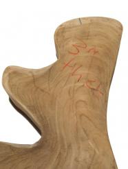 Teak wilde Baumscheibe Teakholz 68x13-45cm x 66-70mm 