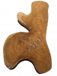 Teak wilde Baumscheibe Teakholz 63x14-39cm x 70-75mm 