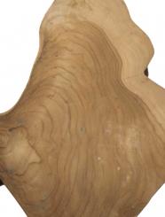 Teak wilde Baumscheibe Teakholz 68x55cm x 65mm 