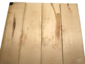 4x Ahornholz Ahorn Holz Brett 63x17-18cm x 24mm #W5 