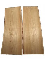 2x Sassafras Holz Brett Edelholz 88x29-35cm x 23mm 