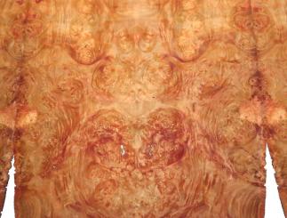 Rouble Wurzelholz Furnier Maser 140x27-30cm 2 Blätter 