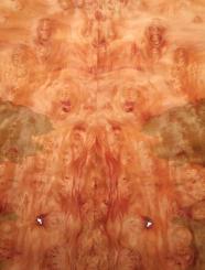 Rouble Wurzelholz Furnier Maser 88x33-34cm 3 Blätter 