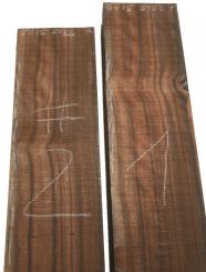 1x Makassar Holz Ebenholz Macassar 64x15cm x 51-53mm #1 