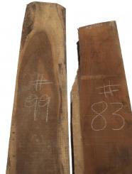1x Palisander Holz ostindisch Sonokeling 83x17-21cm x 51-52mm #83 