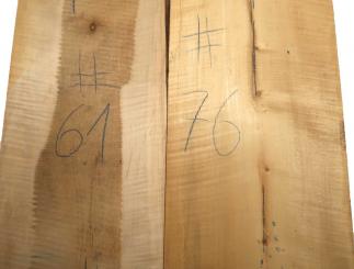 1x Ahorn Riegel Holz Riegelahorn curly 76x31cm x 46-49mm #76 