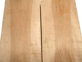1x Ahorn Riegel Holz Riegelahorn curly 54x24,5cm x 48mm #54 
