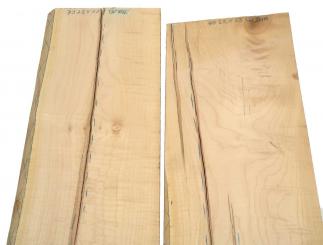 2x Ahorn Riegel Ahornholz Maple Curly 79x23,5cm x 23mm 