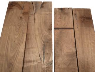 2x Nussbaum Riegel Holz Tonholz curly 74x14cm x 24mm #74 
