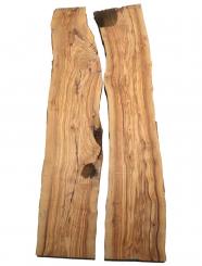 2x Olivenholz Holz Olivenbaum 103x15-22cm x 35mm 