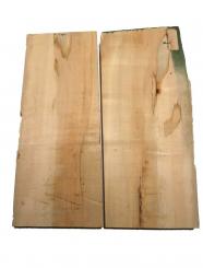 2x Ahorn Holz Ambrosia Maple 55x21-24cm x 38-39mm #K1 
