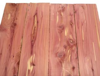 4x Aromatische Rotzeder Zeder Holz 83x15,5cm x 24mm #Z1 